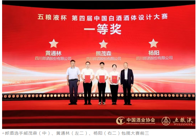 第四届中国白酒酒体设计大赛 郎酒包揽前三!